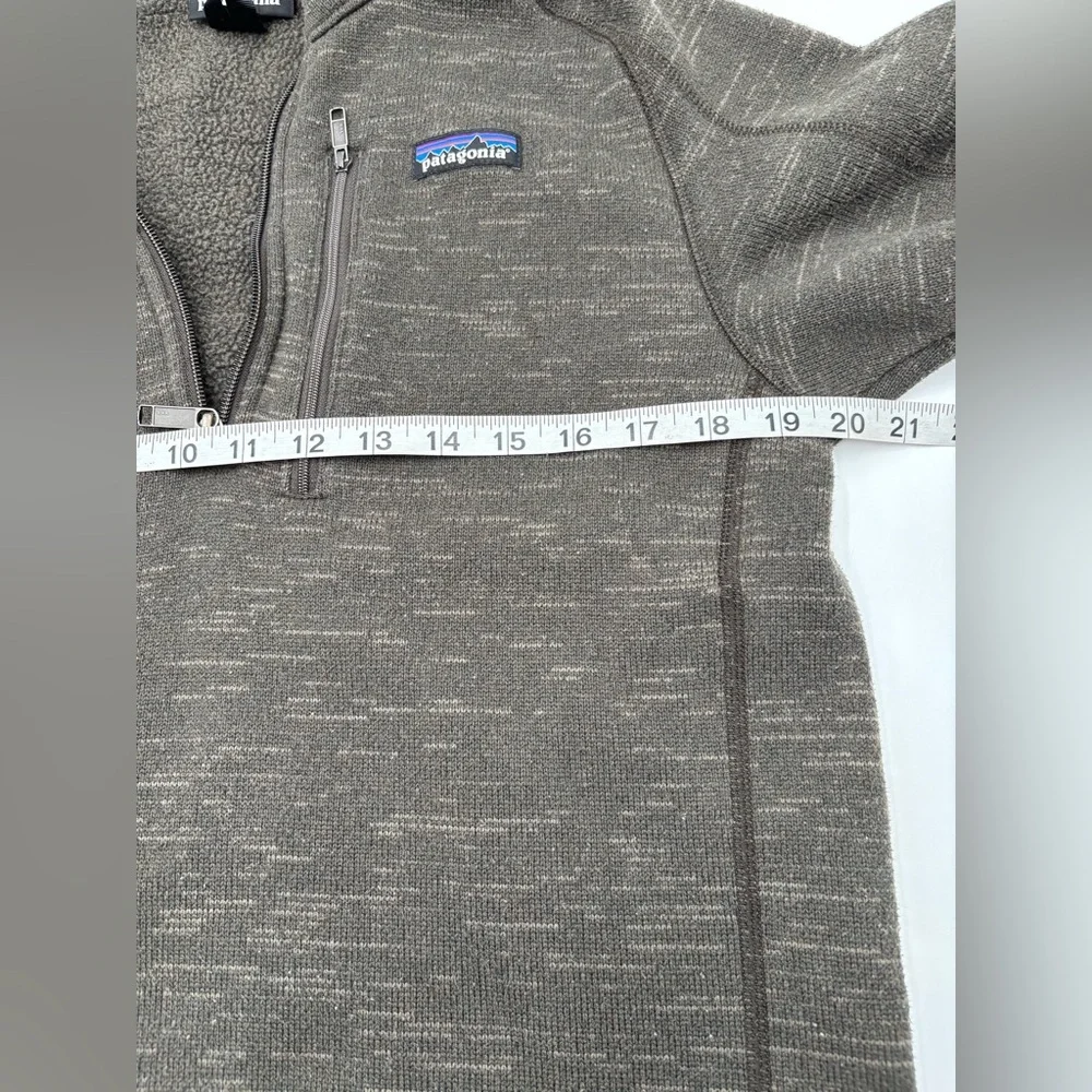 Patagonia Better Sweater 1/4 Zip Fleece Jacket Brown Small Pullover‎